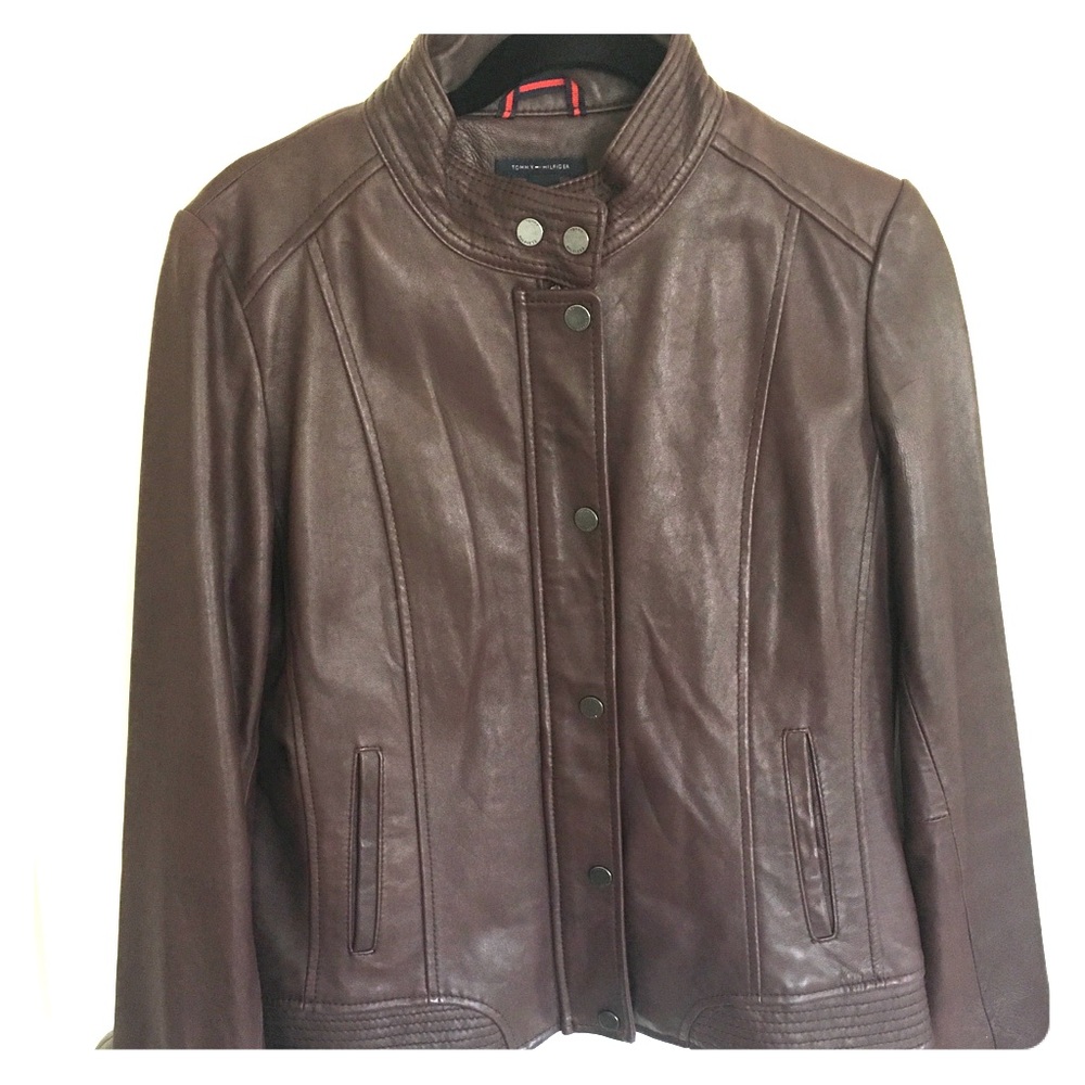 NWOT Tommy Hilfiger Leather Jacket (women’s)